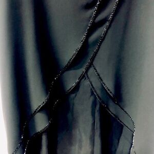 Marina elegant and stylish black tulle maxi skirt S size